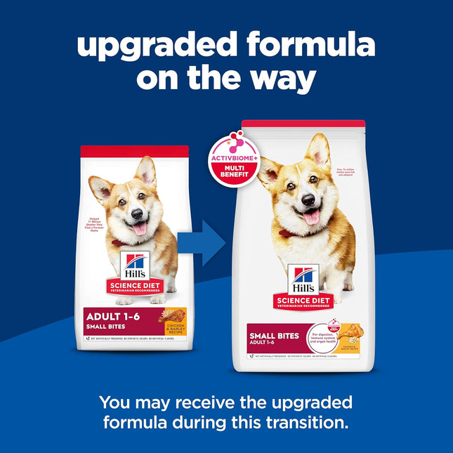 Science Diet Adult 1-6 Small Bites Dry Dog Food, Chicken & Barley — Pet Supplies
