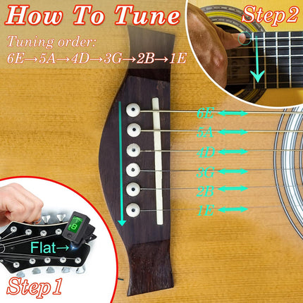 Yamaha Guitar Tuner Clip-on, Multi-Instrument, Buzz-Free, Quick Release, Capo, Picks Accessory Pack
