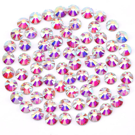 Novani Rhinestones 1440pcs SS20 Glass Rhinestones Crystal Flatback Gemstones for Crafts Nails Makeup Bags and Shoes Decoration（SS20, Crystal AB）