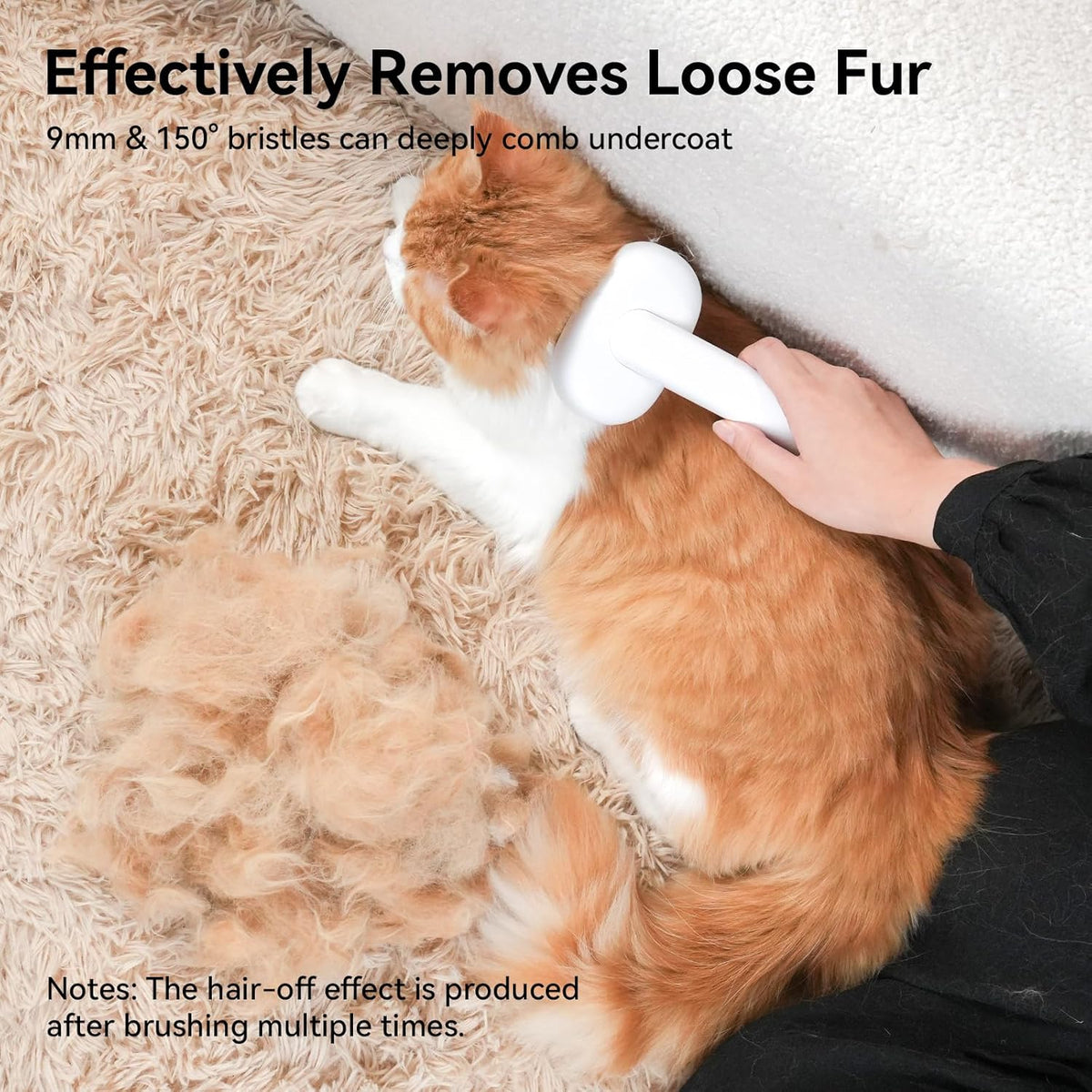 Cat Brush for Shedding, Indoor Cats, Kittens and Rabbits - photo 5