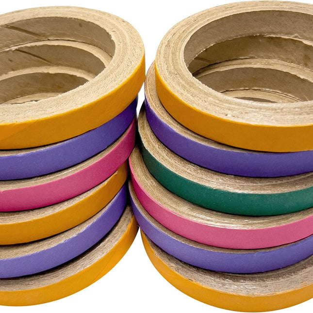 8013 Big 4 Inch Donuts Pk12 - Large Cardboard Chewable Donuts, Bright Outer Paper Strip, Many Shreddable Layers