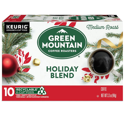 Green Mountain Coffee Roasters K-Cups, Holiday Blend, 10 Count