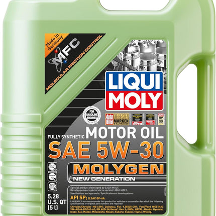 LIQUI MOLY Molygen New Generation SAE 0W-20 | 1 L | Fully synthetic engine oil | SKU: 20436