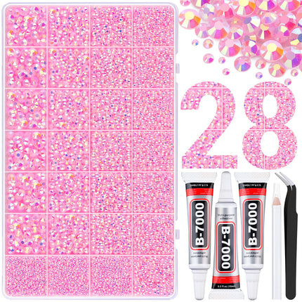 Kit de pedrería 50000Pcs 3mm Jelly Rhinestones - Diamond Art