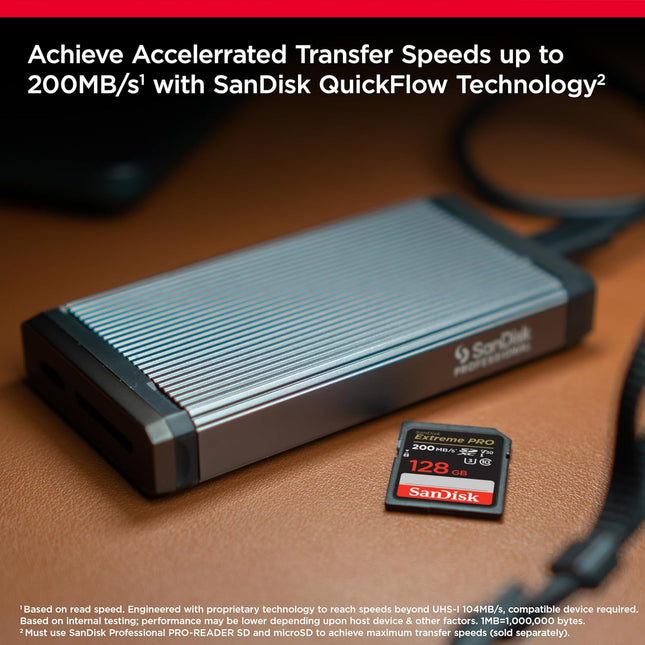 SDXC UHS-I Memory Card, 128GB, C10 U3 V30