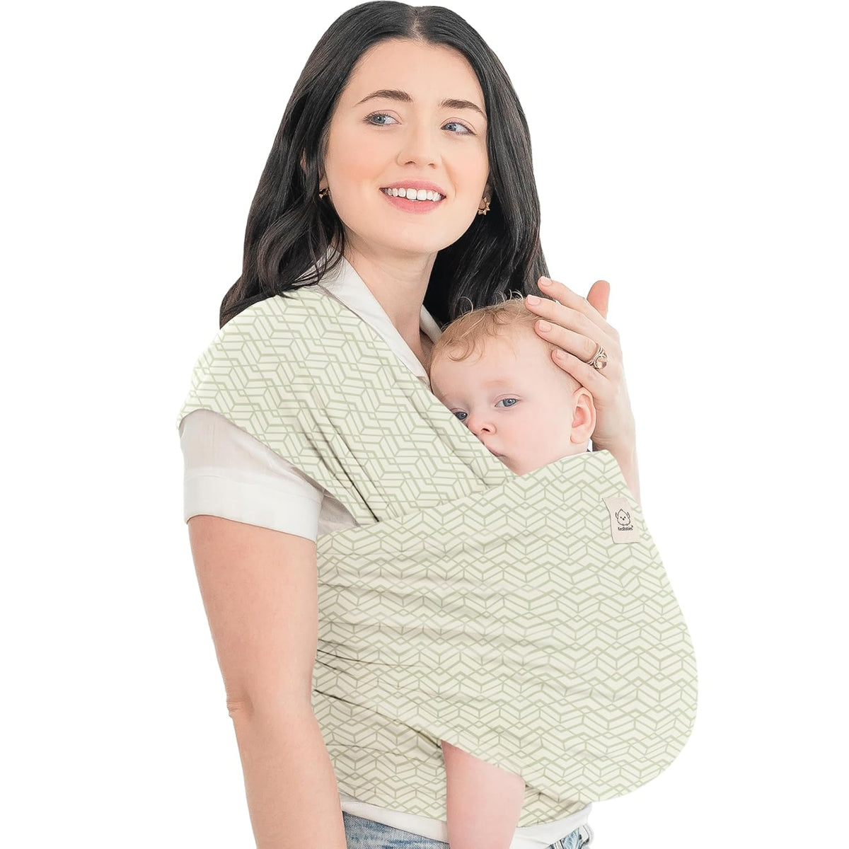 Baby Wrap Carrier - All in 1 Original Baby Carrier Newborn to Toddler Sling, Easy to Wear, Hands Free Bonding