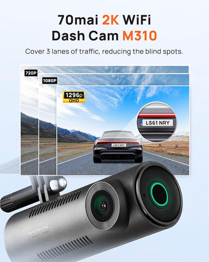 Front Dash Camera for Cars with 1296P QHD Video - photo 2