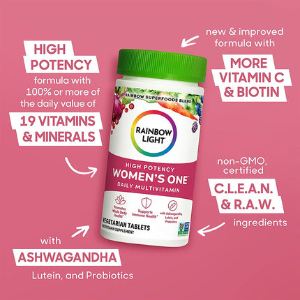 Rainbow Light Women's One Daily Multivitamin -- 150 Vegetarian Tablets