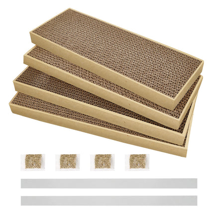 Splicing Cat Scratch Pad: Cat Scratchers for Indoor Cats and Kitten, 2 Pack Cat Scratching Pad, Cat Scratcher Cardboard, Scratching Pad, Premium Scratch from Cats, Double-Sided Design