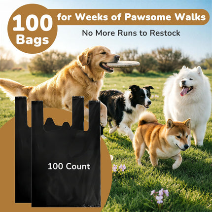 Dog Poop Bags with Handles Compatible with Arm and Hammer Pooper Scooper