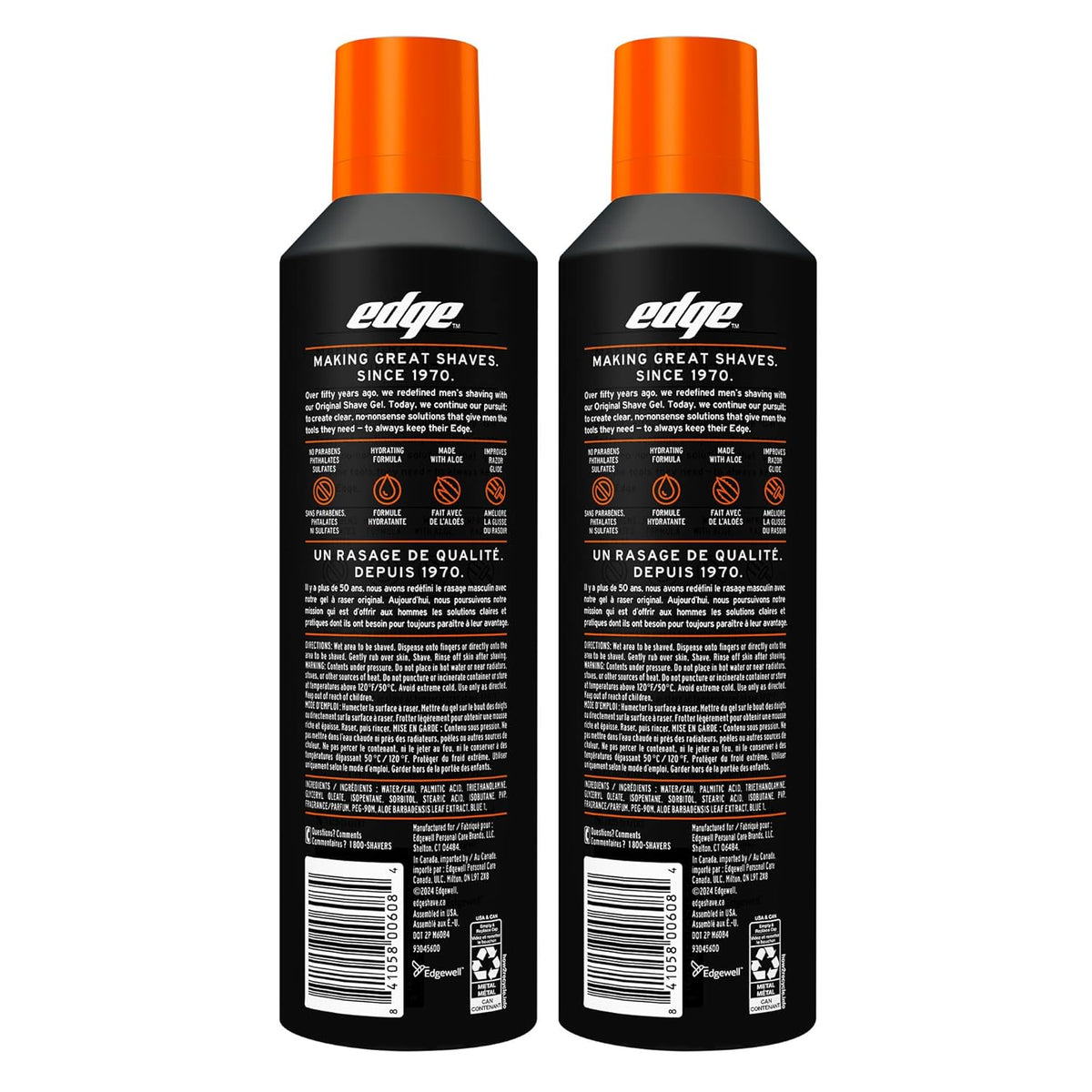 Shaving Gel for Men, 9.5oz, 2 Pack Mens Shave Gel with Aloe, Mens Shaving Cream Sensitive Skin Shave Gel - photo 2