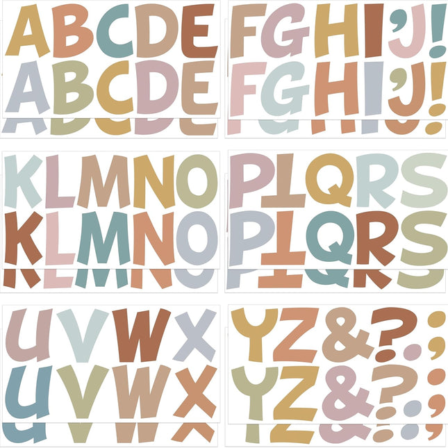 Bulletin Board Letters 132 Pcs 12 Sheets Large Letter Stickers Vinyl