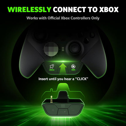 acer Wireless Gaming Headset for Xbox Series X|S & Xbox One, Bluetooth 5.4 Headphones with Noise Canceling Mic, 3D Surround Sound, 40H Battery, Compatible with PC, PS5, Switch, Mac - Black Green