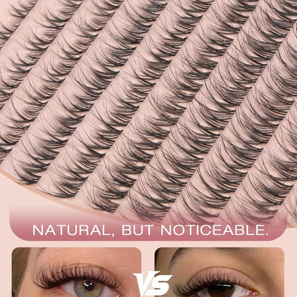 Spider Lash Clusters Kit Breeze Wispy Eyelash Clusters Natural Fluffy Lash Extension Kit D Curly Eyelash Extension Kit Light Cluster Eyelash Extensions DIY Individual Lashes Clusters by TNFVLONEINS