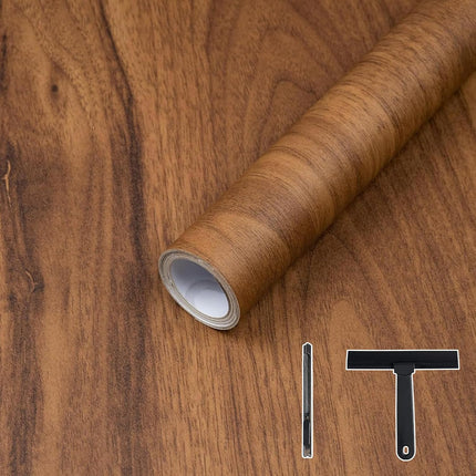 Wood Contact Paper Peel and Stick Wood Grain Wallpaper for Countertops