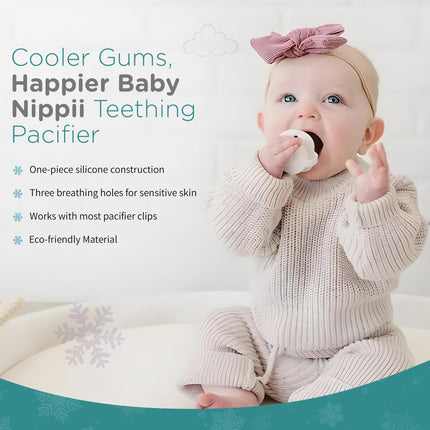 Freezable Teething Pacifier, Baby Teether Toys 0-9 Months, BPA Free - photo 4