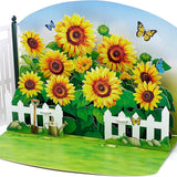 3D Pop-Up Birthday Flower Greeting Card for Women