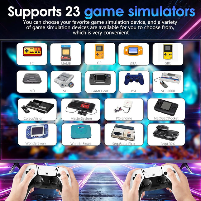 Retro Game Console with 40,000+ Games and 23 Emulators