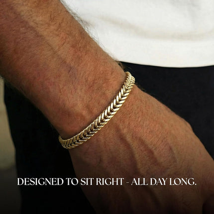 Galis Chain Bracelets For Men - Premium Stainless Steel, Silver, Gold Plated Non Tarnish - Mens Jewelry, Stylish Gifts For Him
