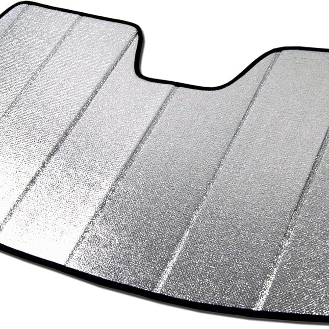 Custom Fit Windshield Sun Shade for 2003-2010 X3, Silver & Grey 1-Pc Set