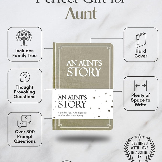 Aunt's Life Story Journal (Hardcover): A Meaningful Keepsake