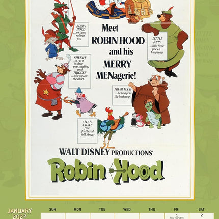 2027 Disney Classic Posters Oversized Calendar