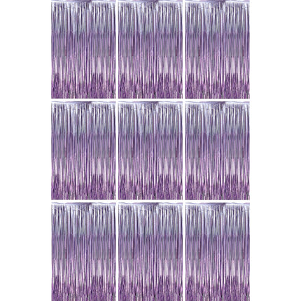 Champagne Foil Fringe Backdrop Curtains, 3.3x6.6ft, 3pcs