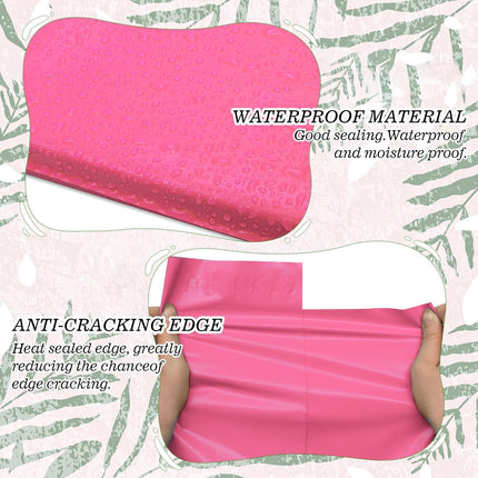 Poly Mailers 10x13 Inch 100 Pcs, Waterproof and Tear-resistant Shipping Bags, Strong Adhesive Shipping Envelopes, Self Seal Mailers Poly Bags with 2.4 Mil, Hello Pink