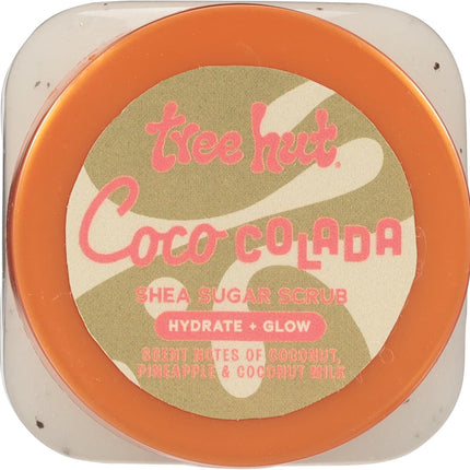 Tree Hut Mini Coco Colada Shea Sugar Scrub, Exfoliating Body Scrub, Travel Size, 3.4 oz