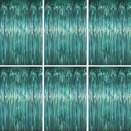 Champagne Foil Fringe Backdrop Curtains, 3.3x6.6ft, 3pcs