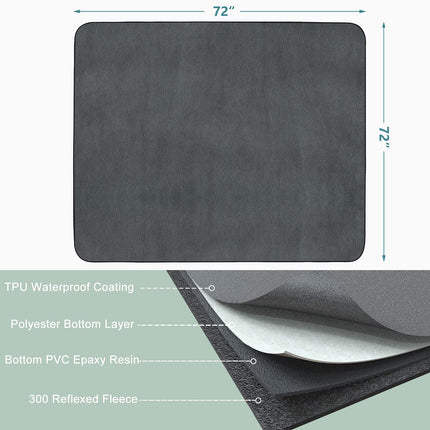 Washable Pee Pads for Dogs 72"x72" Reusable Dog Pads Extra Large Upgrade Non-Slip Dog Pee Pads Heavy - photo 2