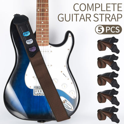 Guitar Strap -5 Pack Acoustic Electric Bass Guitar Straps - photo 2