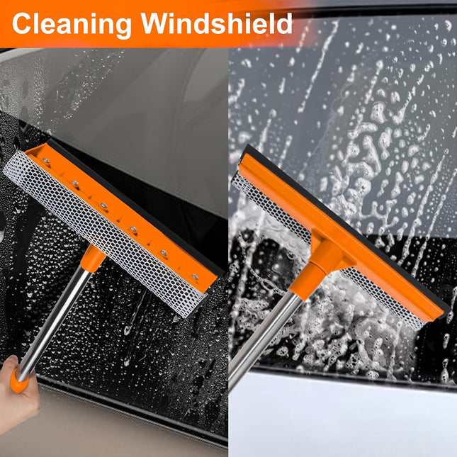 2 in 1 Car Windshield Squeegees with 15.3"-23.6" Retractable