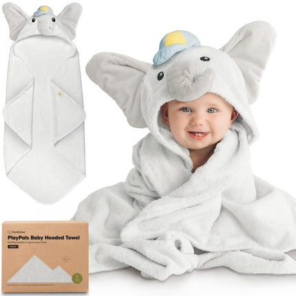 Organic Baby Towel with Hood for Girls, Boys, Soft (Uria)