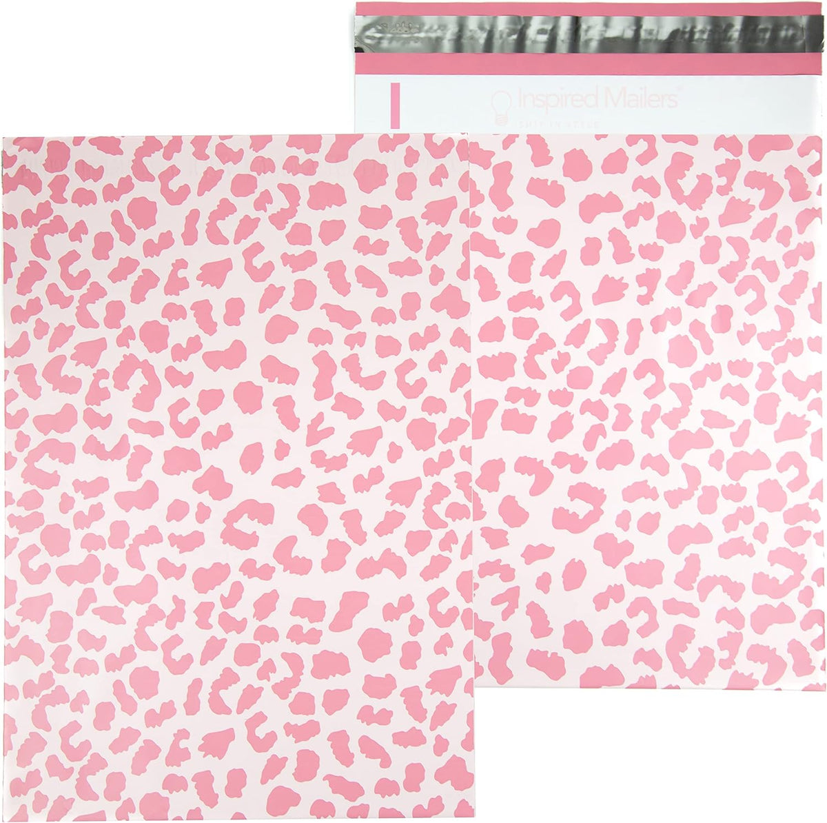 Rose Gold Cheetah Poly Mailers 10x13, 100 Pack