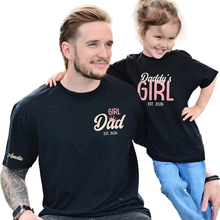 coreus Dad and Daughter Matching Outfits Daddys Girls Baby Clothes Girl Dad Shirt Daddy Daughter Gifts Daddy's Girl Multi