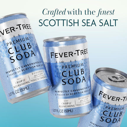 Premium Club Soda Zero Calorie Mixer, 5.1 fl oz Cans, Pack of 24