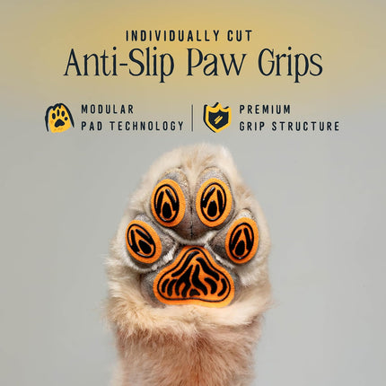 DOK TigerToes Premium Paw Grips for Senior Dogs, 40ct of Pre-Cut Anti Slip Dog Paw Pads for Hardwood Floors, Provides Traction for Slipping (40 Total Grips, Size Large)