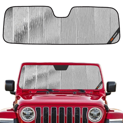 Windshield Sun Shade for Jeep Wrangler JL 2018-2026, Gladiator 2020-2026 Front Window Sunshade - AstraGuard