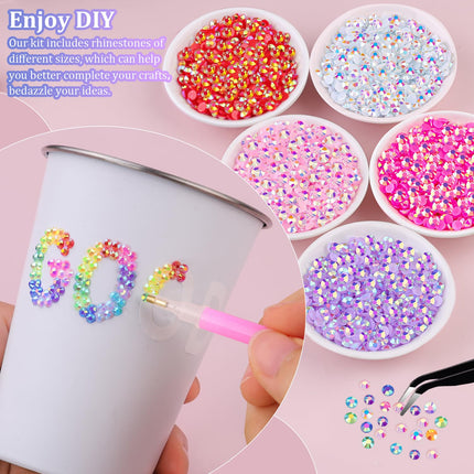 Kit de pedrería 50000Pcs 3mm Jelly Rhinestones - Diamond Art