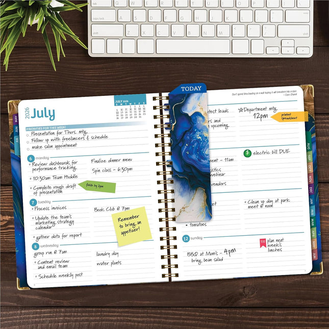 HARDCOVER Academic Year 2026-2027 Planner: 14 Months (May 2026 Through