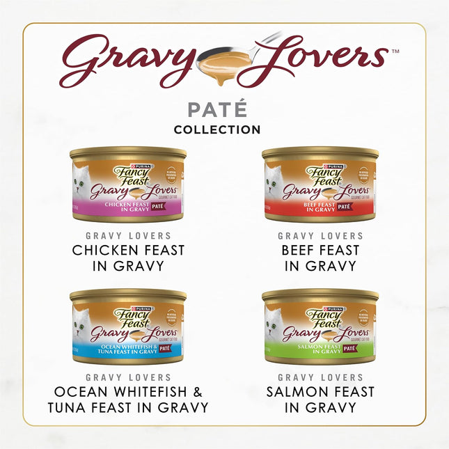Gravy Lovers Variety Pack Feast Pate in Wet Cat Food Gravy