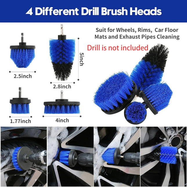 45Pcs Car Detailing Kit, Car Detailing Brush Set, Car Wash Cleaning Kit, Car Detailing Brushes - photo 2