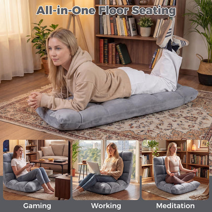 Floor Chair, 14 Positions Adjustable Floor Gaming Chair