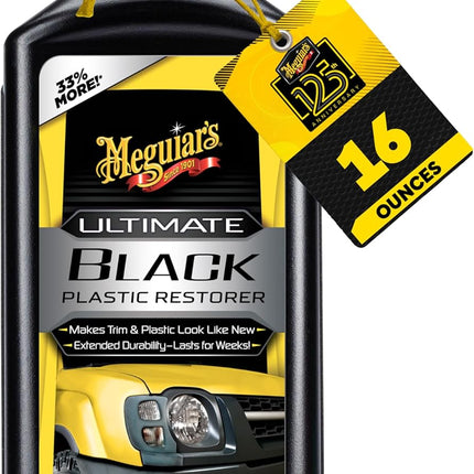 Meguiar's Ultimate Black Plastic Restorer, 16OZ BT, 6/CV