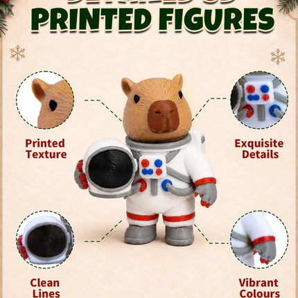 Capybara Advent Calendar 2026 for Boys Girls 3D Printed Animal Toys Gifts