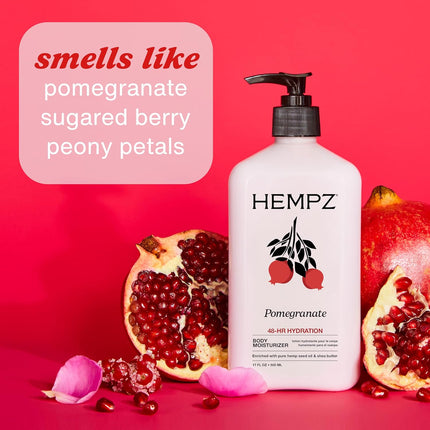 HEMPZ Body Lotion - Pomegranate - Bright Citrus - Daily Moisturizing Cream - 17oz
