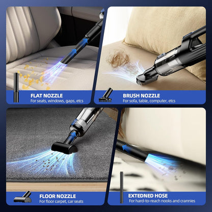Portable Cordless Car Vacuum and Air Duster - photo 4