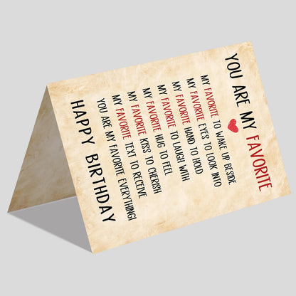 Romantic Happy Birthday Card for Him or Her - photo 5
