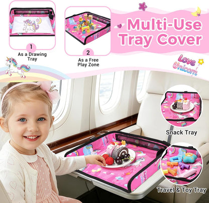 Airplane Tray Table Cover – Foldable Travel Tray Cover for Toddlers 1-3 – Universal Fit for Airplane - photo 4